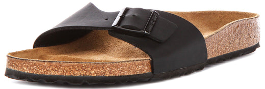 Sandali Birkenstock Madrid | Birko-Flor nero da donna - calzata stretta