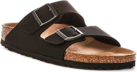 Sandali Birkenstock Arizona | Birko-Flor nero - adatti ai vegani per uomo e donna - calzata stretta