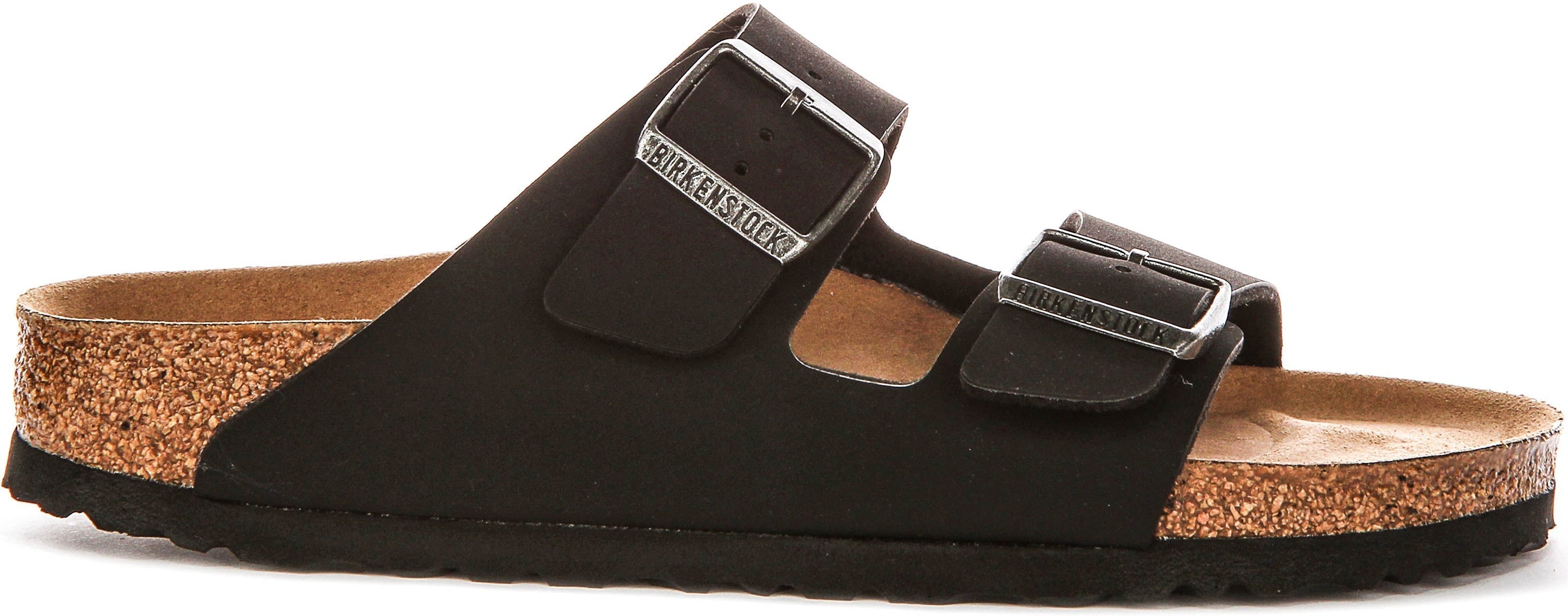 Sandali Birkenstock Arizona | Birko-Flor nero - adatti ai vegani per uomo e donna - calzata stretta