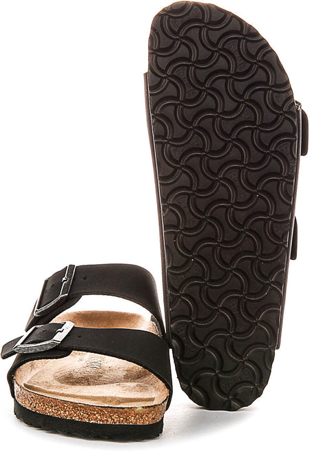 Sandali Birkenstock Arizona | Birko-Flor nero - adatti ai vegani per uomo e donna - calzata stretta