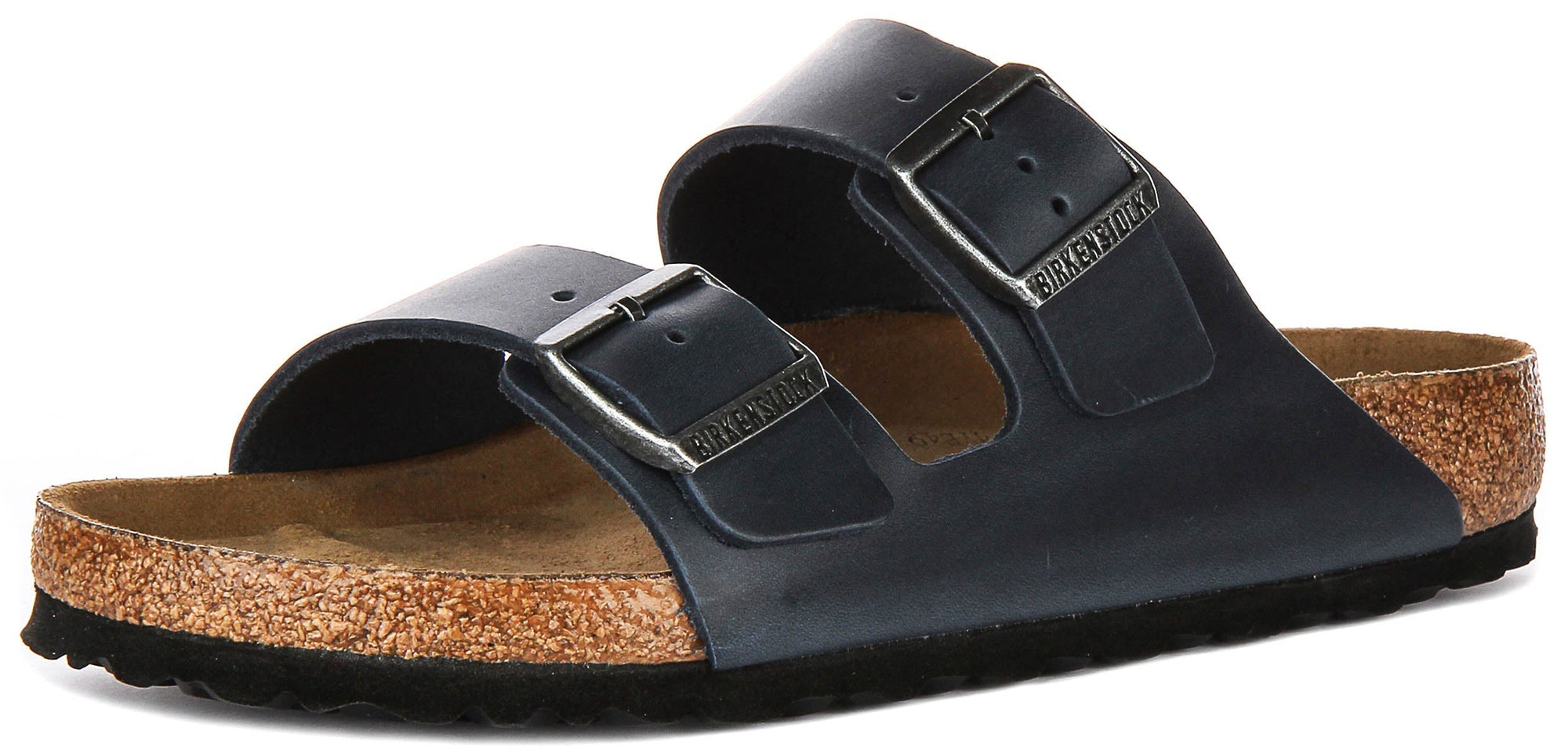 Birkenstock Arizona sandali | Pelle genuina blu - Plantare morbido da uomo e donna - Calzata regolare
