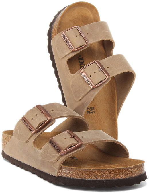 Sandali Birkenstock Arizona | Pelle nabuk marrone da donna