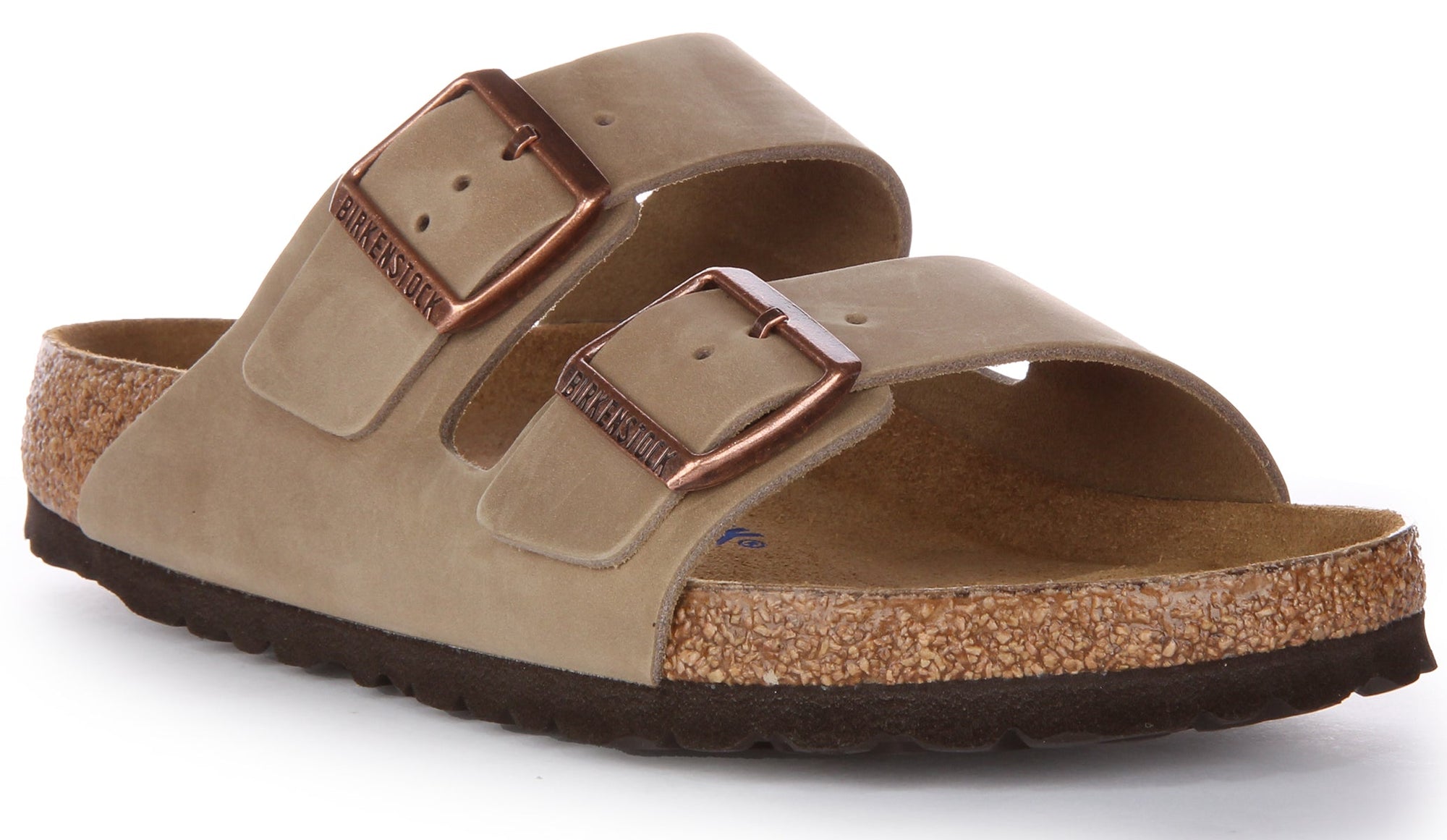 Sandales Birkenstock Arizona | Cuir véritable marron pour homme et femme