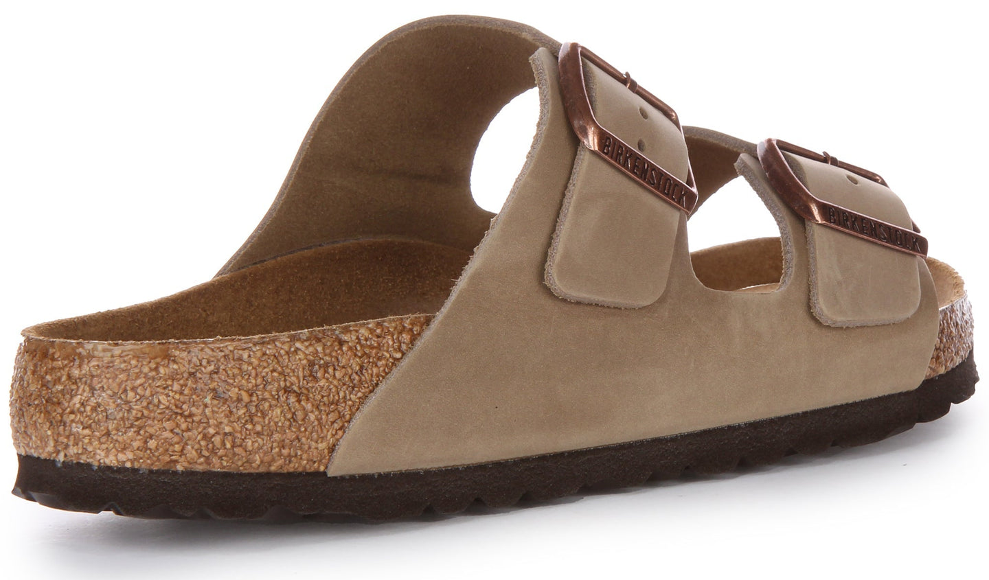 Sandales Birkenstock Arizona | Cuir véritable marron pour homme et femme