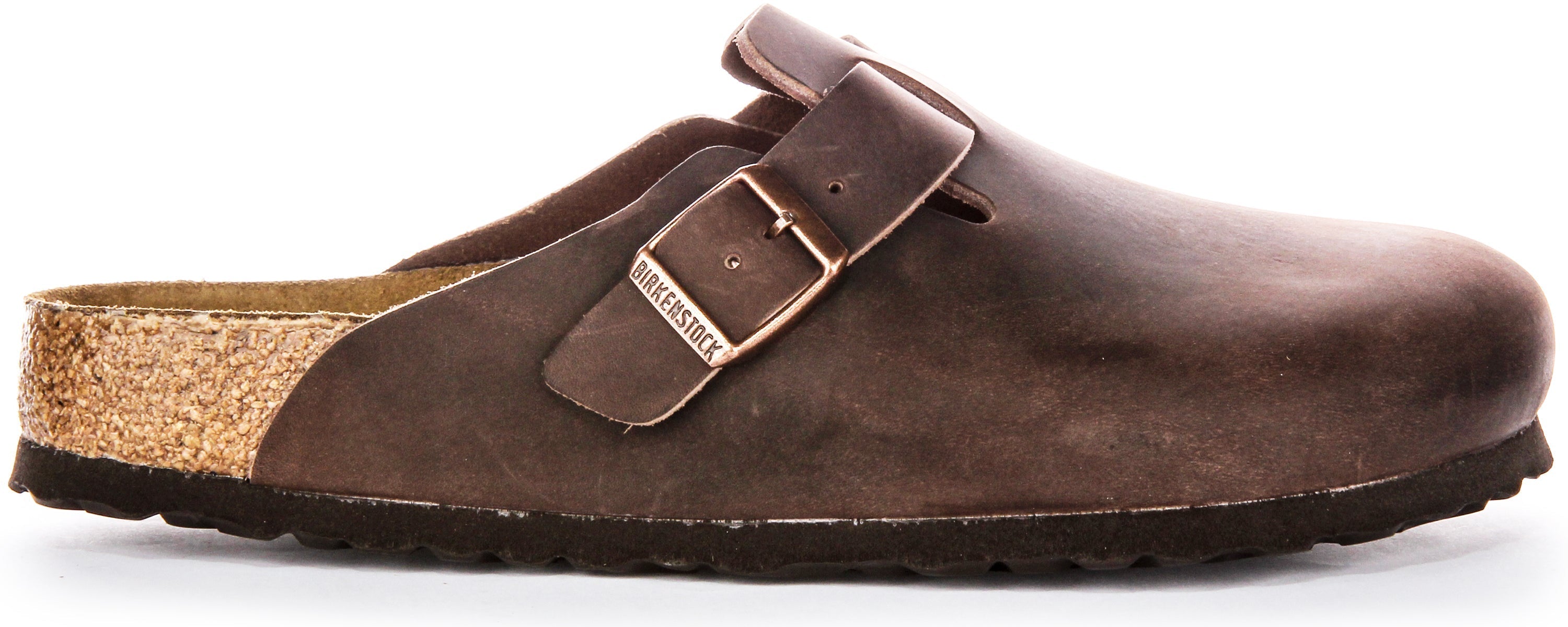 Zoccoli Birkenstock Boston | Pelle autentica marrone da uomo e da donna