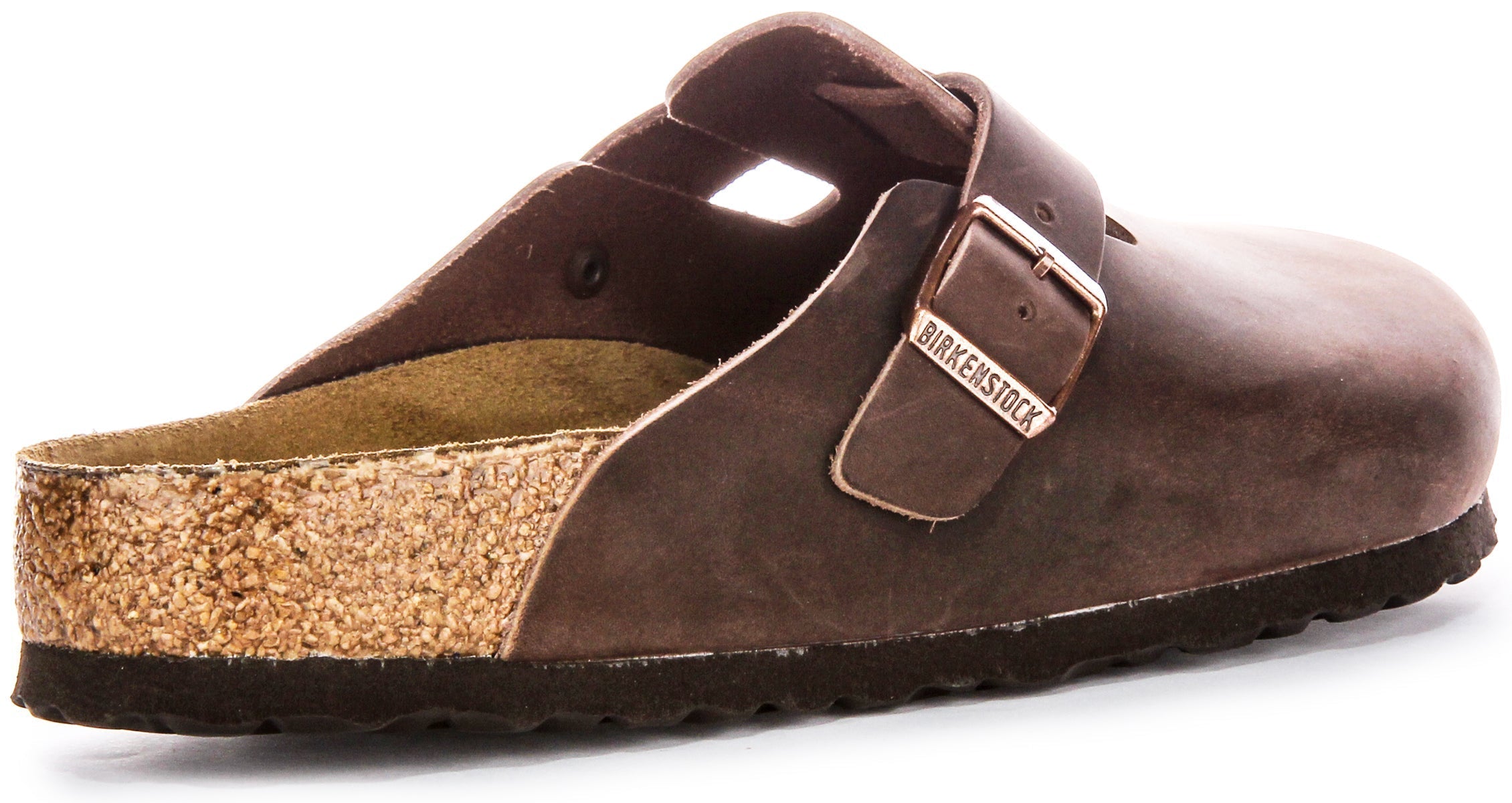 Zoccoli Birkenstock Boston | Pelle autentica marrone da uomo e da donna