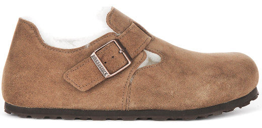 Sabots Birkenstock London | cuir suédé marron pour femmes
