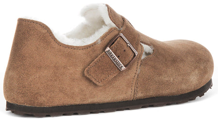 Sabots Birkenstock London | cuir suédé marron pour femmes