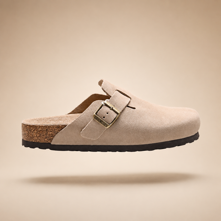 Sabots en daim Birkenstock Boston pour femmes