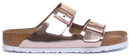 Sandali Birkenstock Arizona | Birko-Flor color rame - plantare morbido da donna