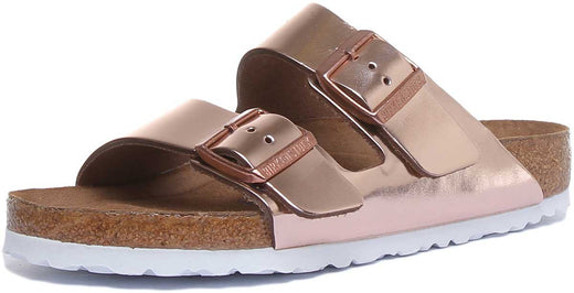 Sandali Birkenstock Arizona | Birko-Flor color rame - plantare morbido da donna