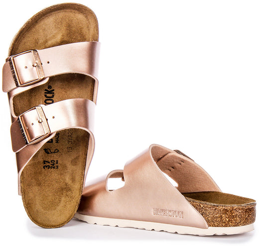 Sandali Birkenstock Arizona | Birko-Flor color rame da bambino - Calzata regolare