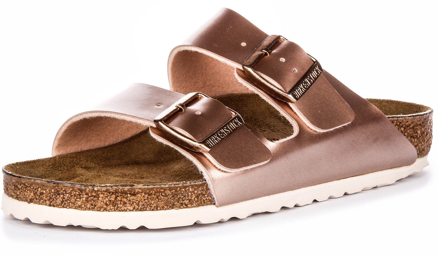Sandali Birkenstock Arizona | Birko-Flor color rame da bambino - Calzata regolare
