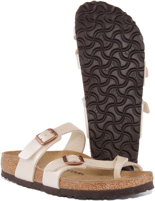 Birkenstock Mayari sandalen | crème Birko-Flor voor dames