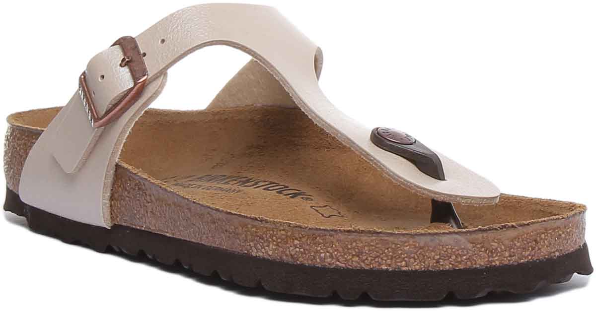 Birkenstock Gizeh-sandalen | Crèmekleurig Birko-Flor voor dames
