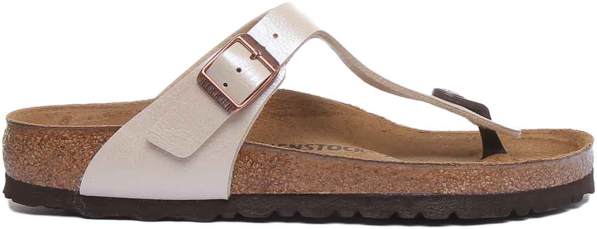 Birkenstock Gizeh-sandalen | Crèmekleurig Birko-Flor voor dames