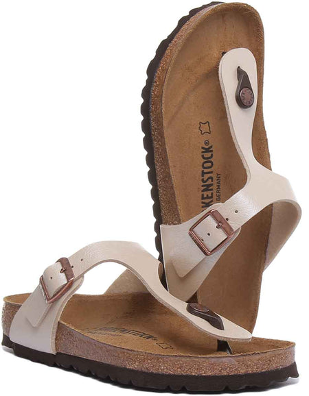 Birkenstock Gizeh-sandalen | Crèmekleurig Birko-Flor voor dames