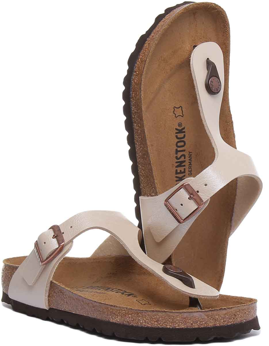 Birkenstock Gizeh-sandalen | Crèmekleurig Birko-Flor voor dames