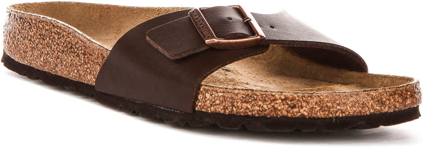 Sandali Birkenstock Madrid | Birko-Flor marrone scuro da donna - calzata stretta