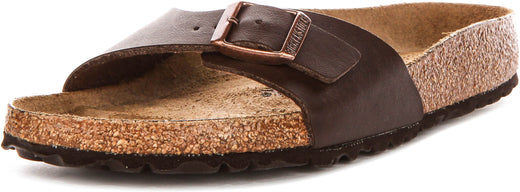 Sandali Birkenstock Madrid | Birko-Flor marrone scuro da donna - calzata stretta