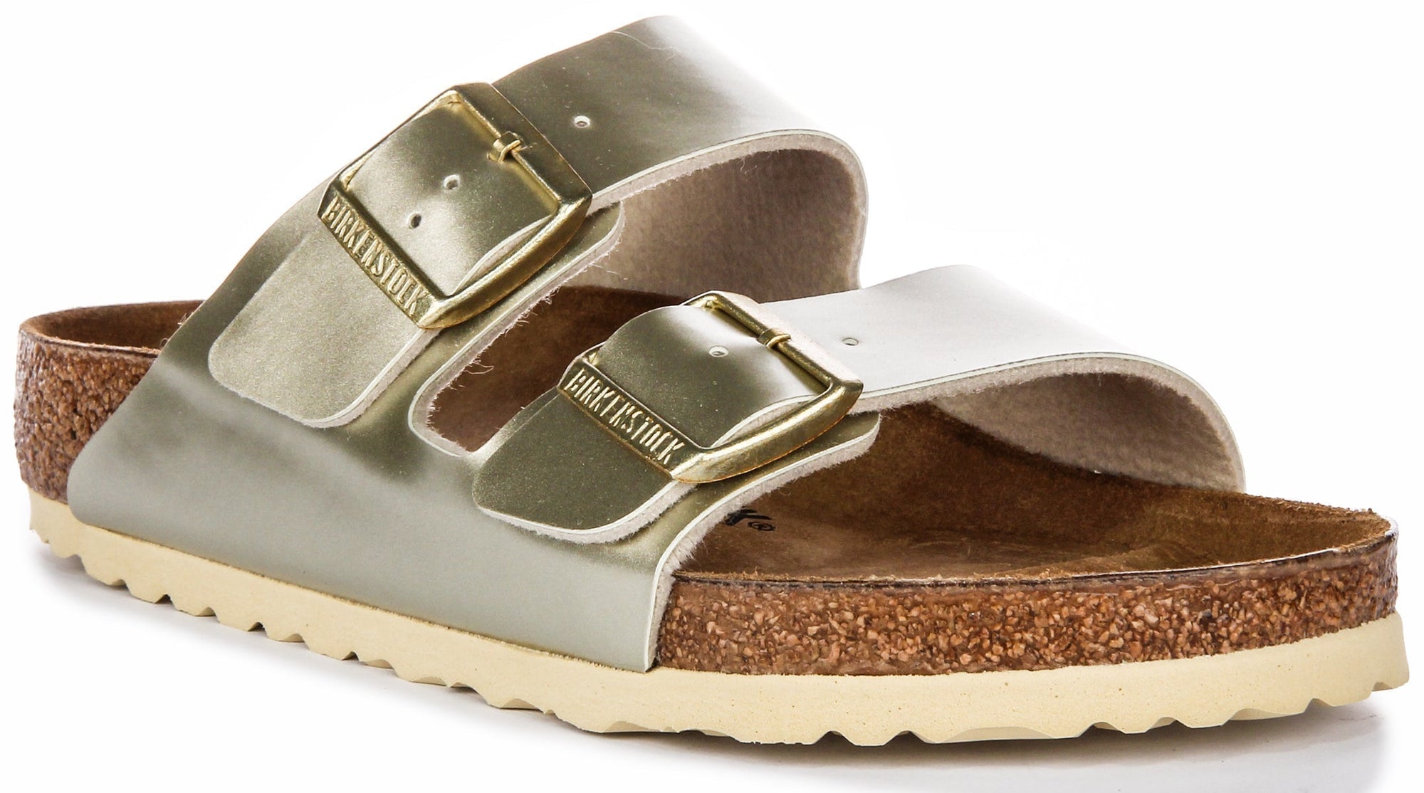 Sandales Birkenstock Arizona | Birko-Flor doré pour enfants