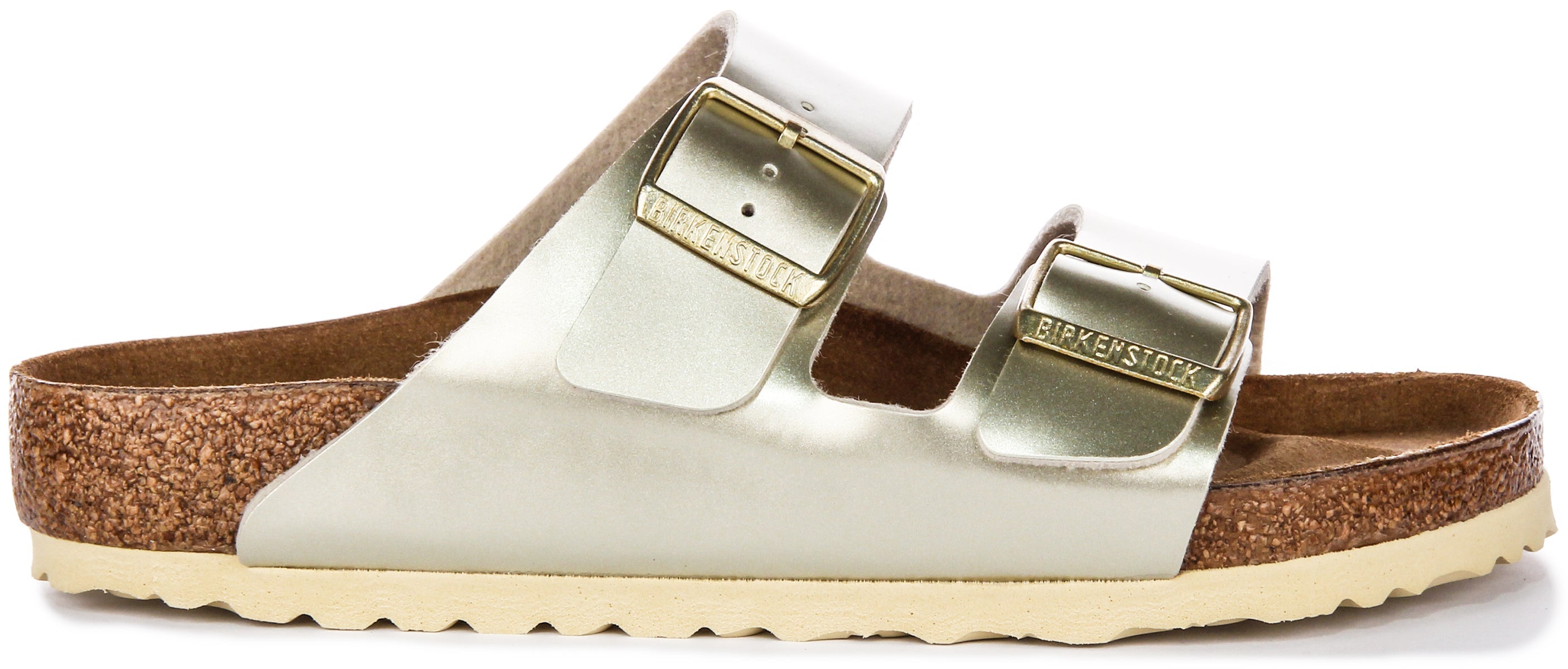 Sandales Birkenstock Arizona | Birko-Flor doré pour enfants