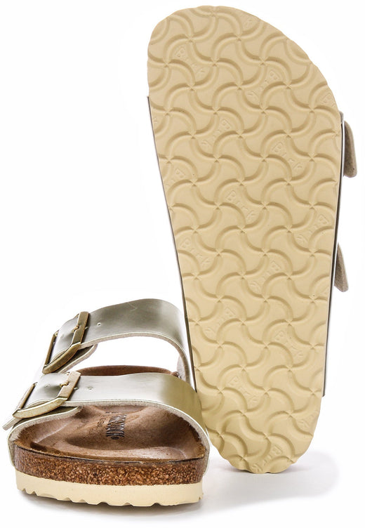 Sandales Birkenstock Arizona | Birko-Flor doré pour enfants
