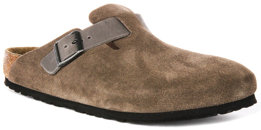 Zuecos Birkenstock Boston | Birko-Flor marrón para hombre y mujer
