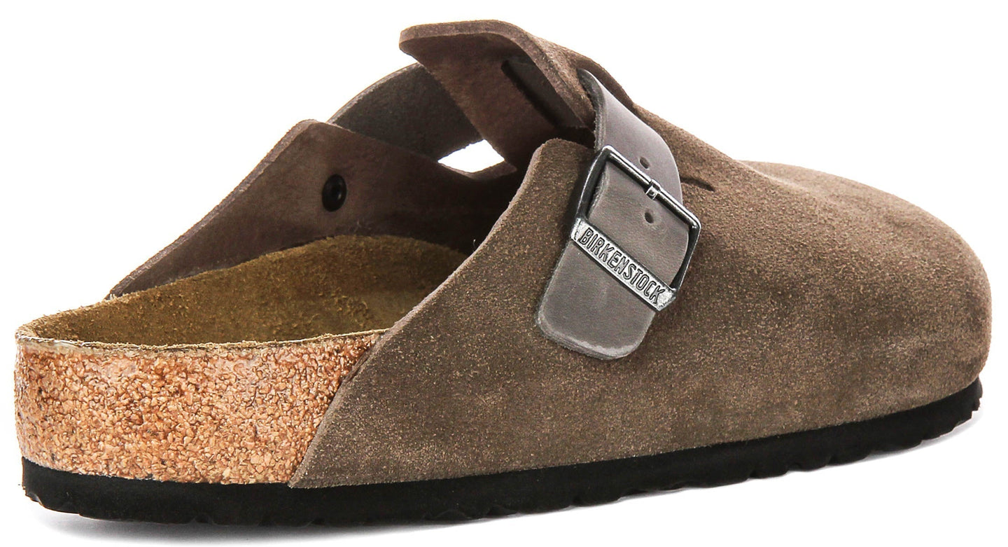 Zuecos Birkenstock Boston | Birko-Flor marrón para hombre y mujer