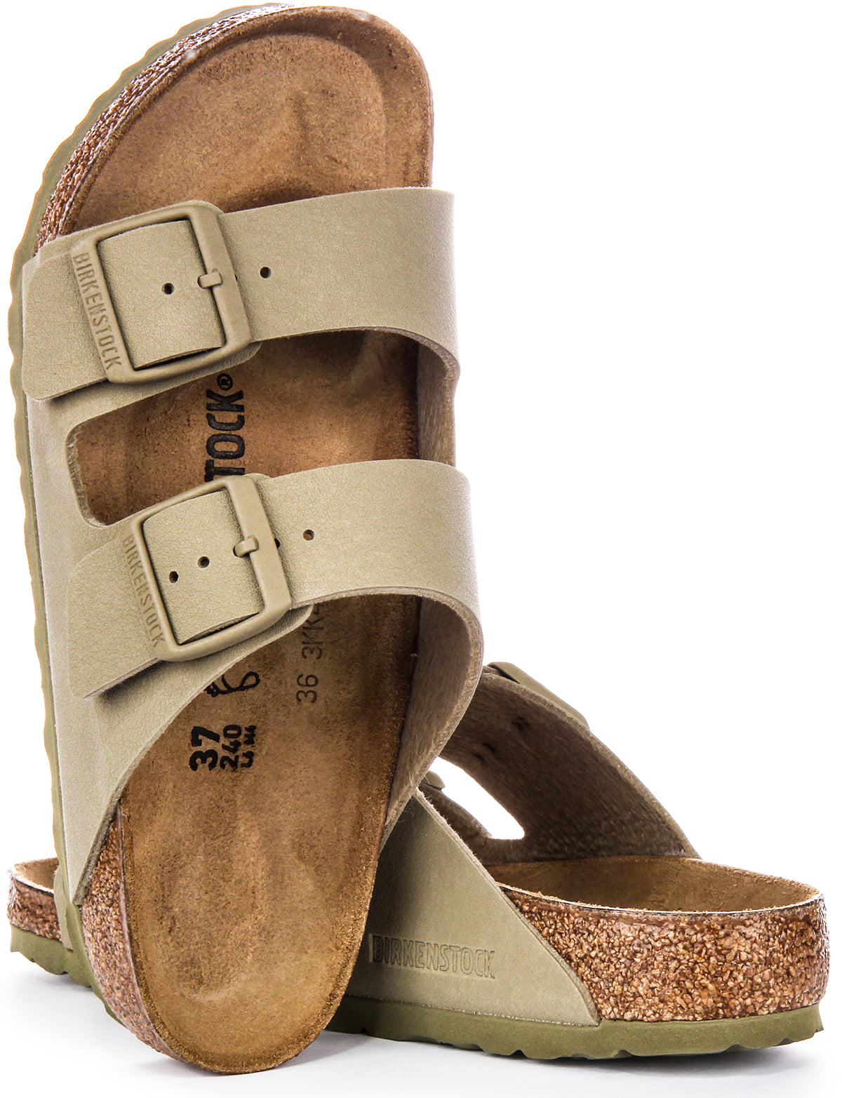 Sandalias Birkenstock Arizona | Birko-Flor caqui para hombre y mujer