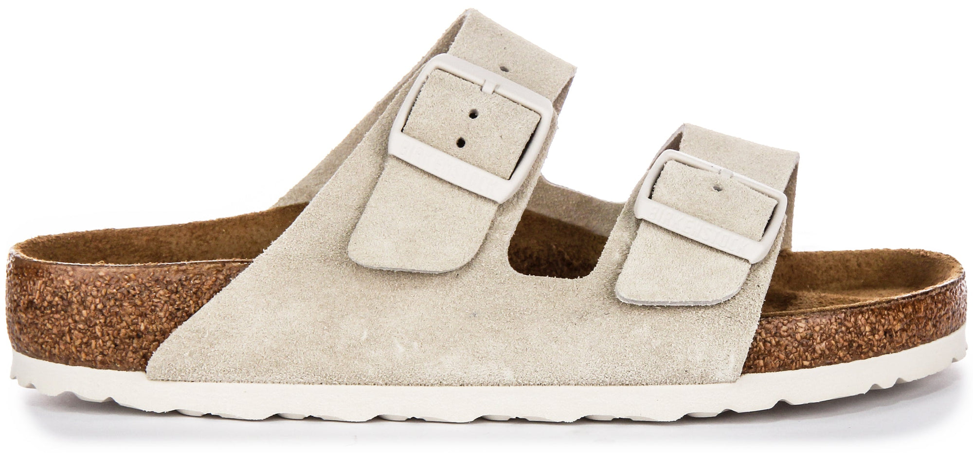 Sandali Birkenstock Arizona | Birko-Flor grigio chiaro per donna - Vestibilità regolare