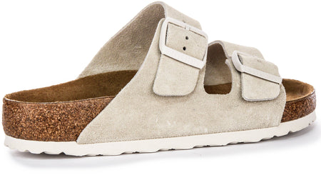 Sandali Birkenstock Arizona | Birko-Flor grigio chiaro per donna - Vestibilità regolare