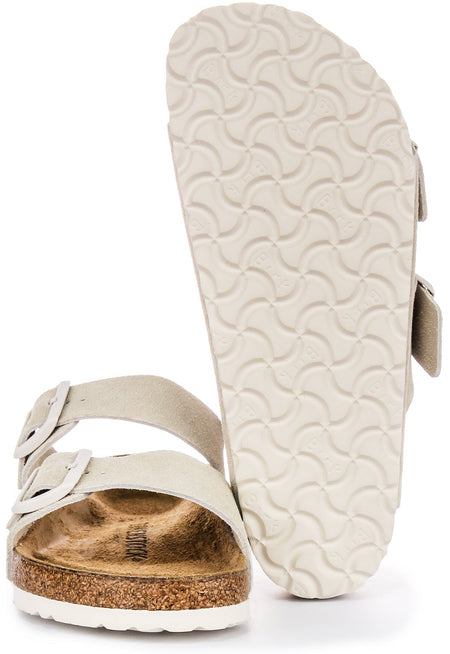Sandali Birkenstock Arizona | Birko-Flor grigio chiaro per donna - Vestibilità regolare