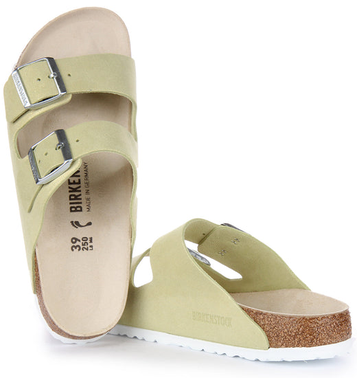 Birkenstock Arizona-sandalen | Lichtgroen suèdeleer voor heren en dames