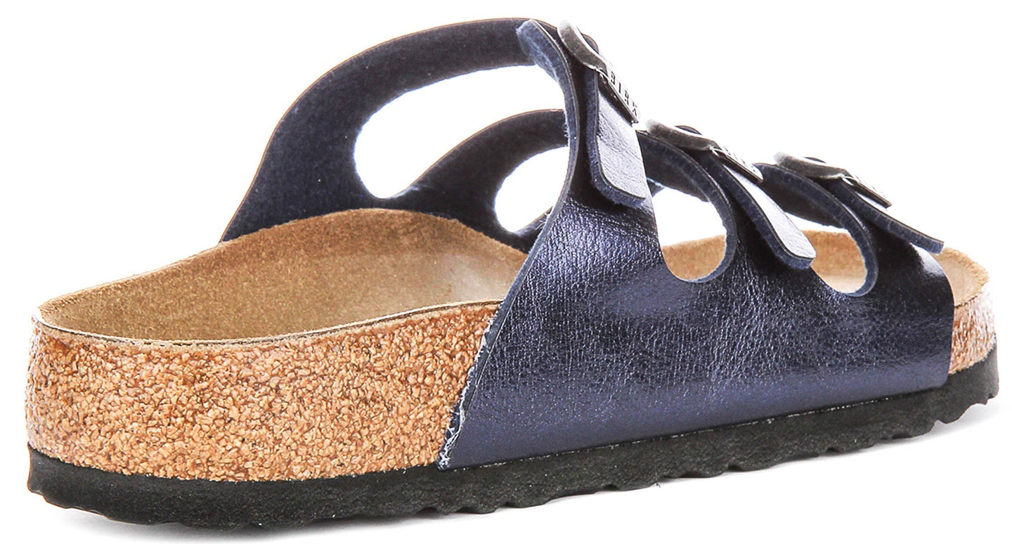 Sandali Birkenstock Florida | Birko-Flor blu notte da uomo e donna - calzata regolare