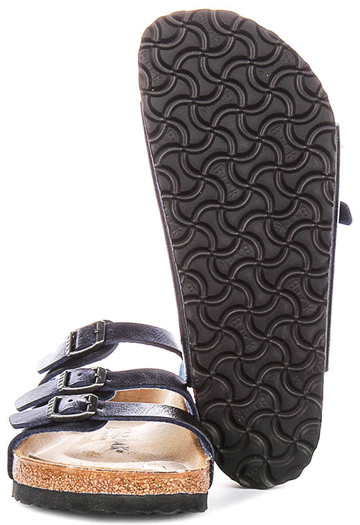 Sandali Birkenstock Florida | Birko-Flor blu notte da uomo e donna - calzata regolare