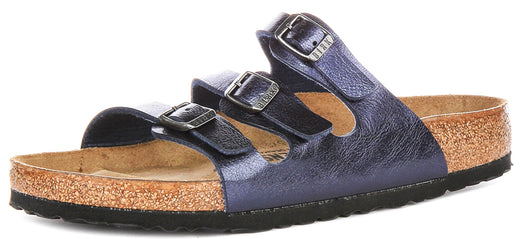 Sandali Birkenstock Florida | Birko-Flor blu notte da uomo e donna - calzata regolare