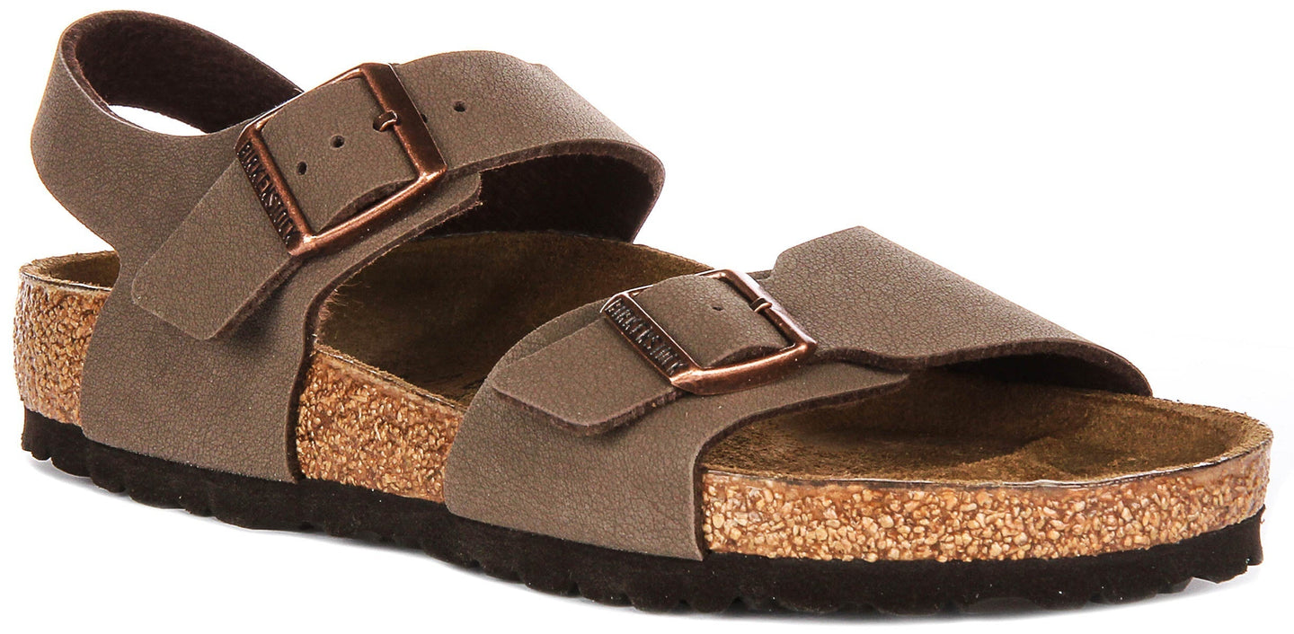 Zapatos Birkenstock New York | Birko-Flor color moka para niños