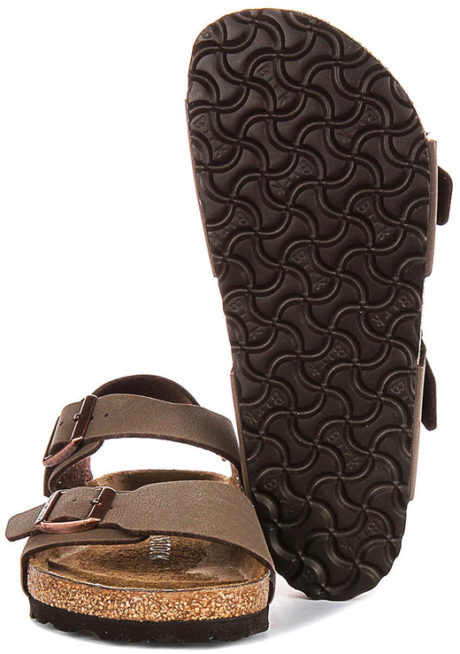 Zapatos Birkenstock New York | Birko-Flor color moka para niños