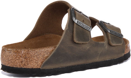 Sandali Birkenstock Arizona | Pelle nabuk oliva da donna