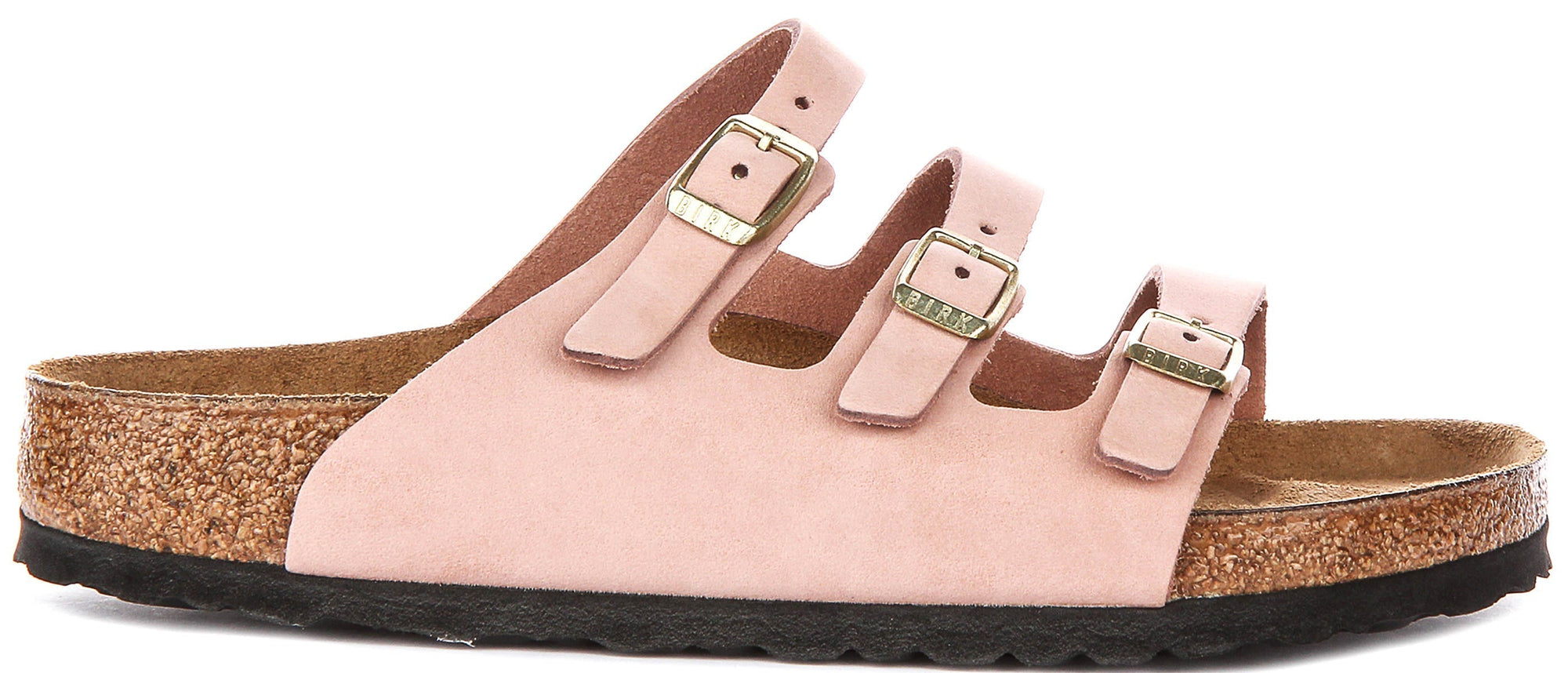 Sandali Birkenstock Florida | Pelle nabuk rosa da donna - calzata regolare