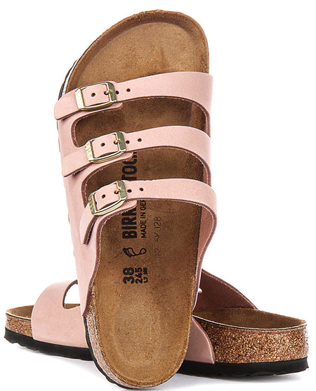 Sandali Birkenstock Florida | Pelle nabuk rosa da donna - calzata regolare