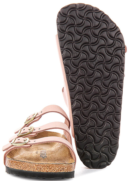Sandali Birkenstock Florida | Pelle nabuk rosa da donna - calzata regolare