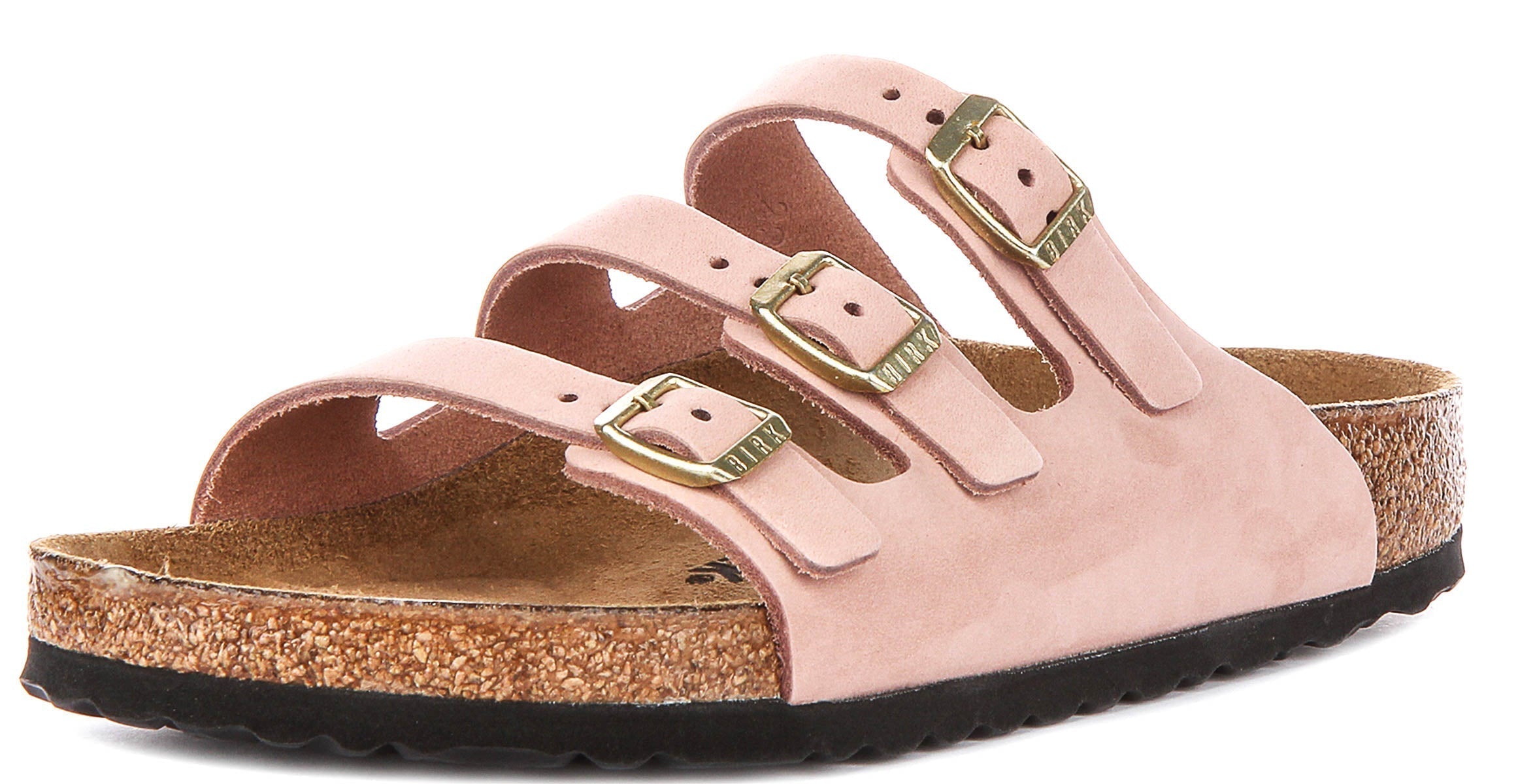 Sandali Birkenstock Florida | Pelle nabuk rosa da donna - calzata regolare