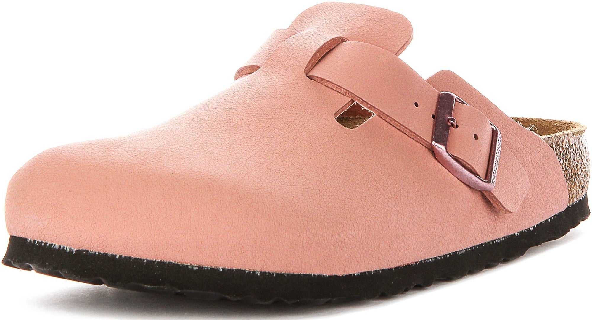 Sabots Birkenstock Boston | Birko-Flor rose pour enfant - coupe étroite