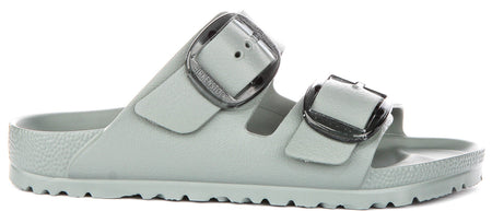 Sandales Birkenstock Arizona | EVA vert sauge - grande boucle pour femme - coupe étroite
