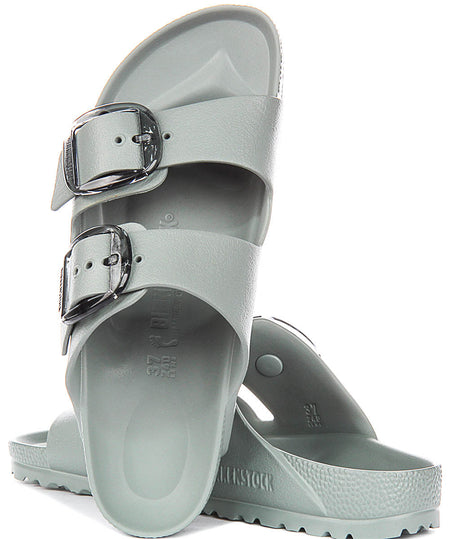Sandales Birkenstock Arizona | EVA vert sauge - grande boucle pour femme - coupe étroite