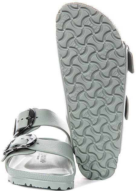 Sandales Birkenstock Arizona | EVA vert sauge - grande boucle pour femme - coupe étroite