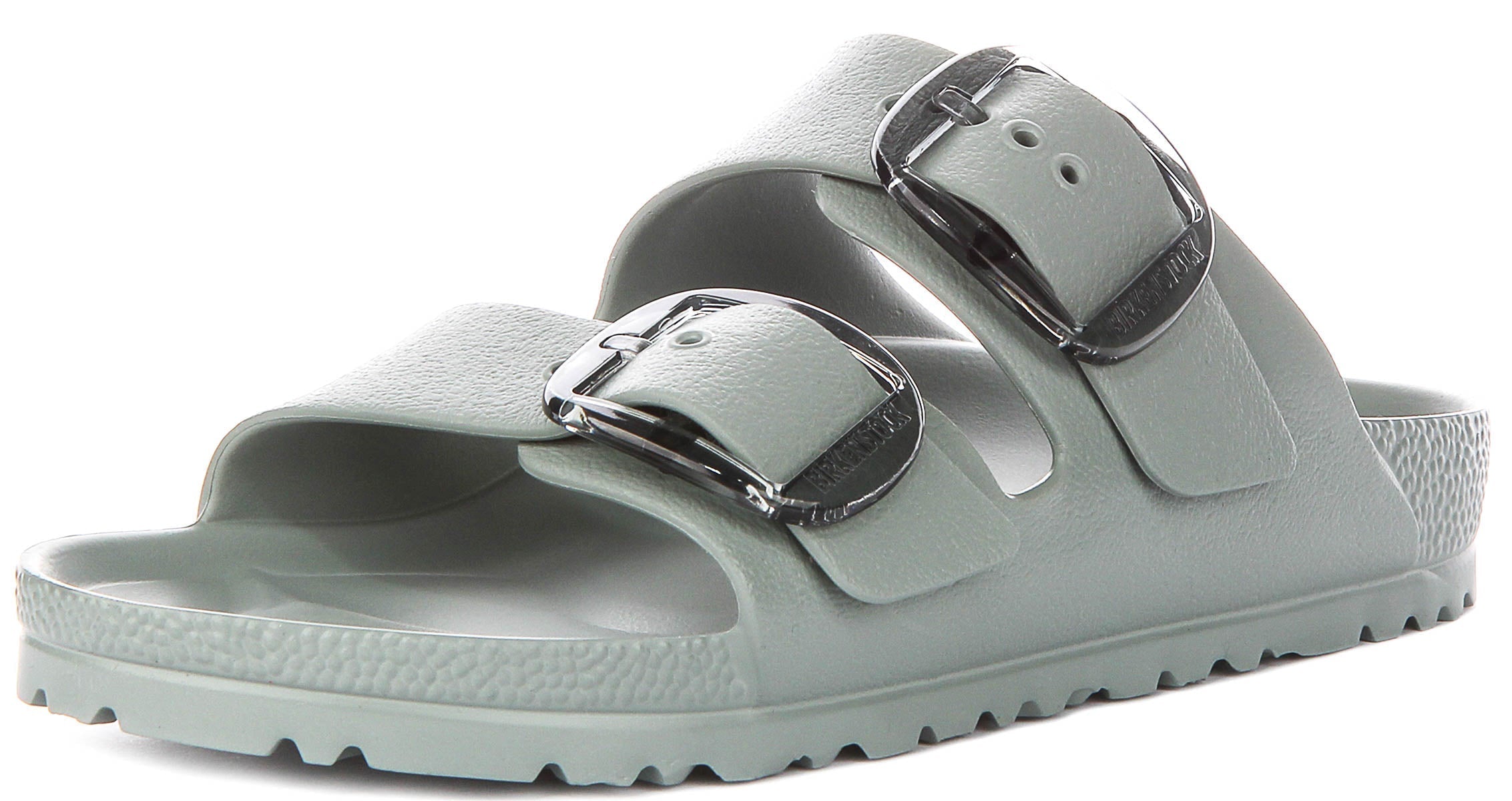 Sandales Birkenstock Arizona | EVA vert sauge - grande boucle pour femme - coupe étroite