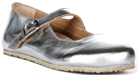 Chaussures Birkenstock Tracy | matière synthétique argentée emblématique de Birkenstock pour hommes et femmes